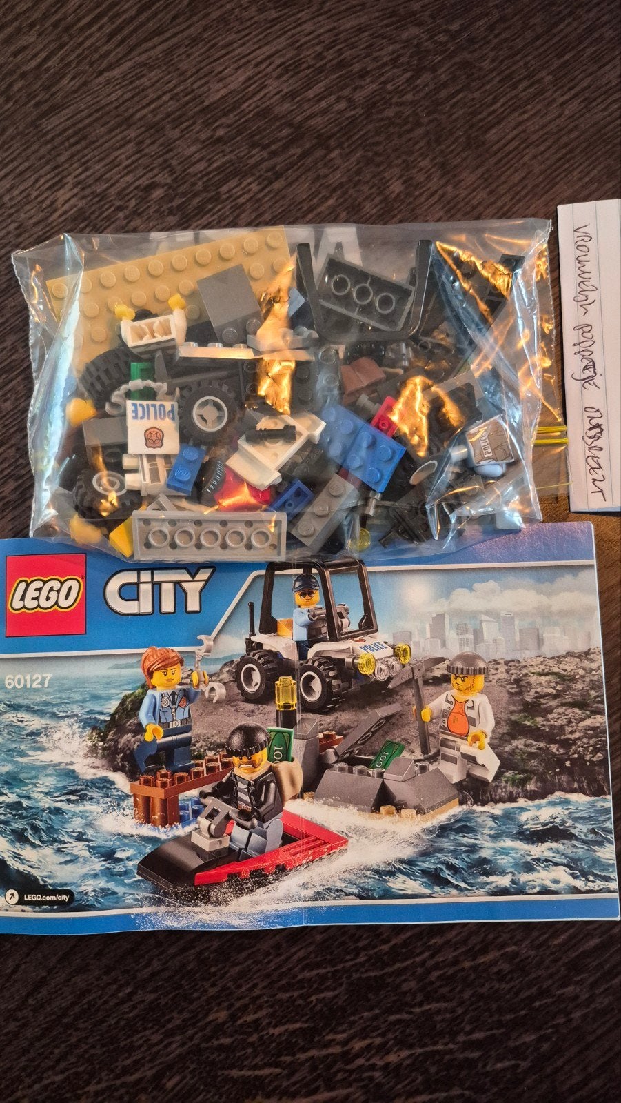 Lego City 60127 Politie Patrouille Boot (zonder doos), Ophalen of Verzenden, Gebruikt
