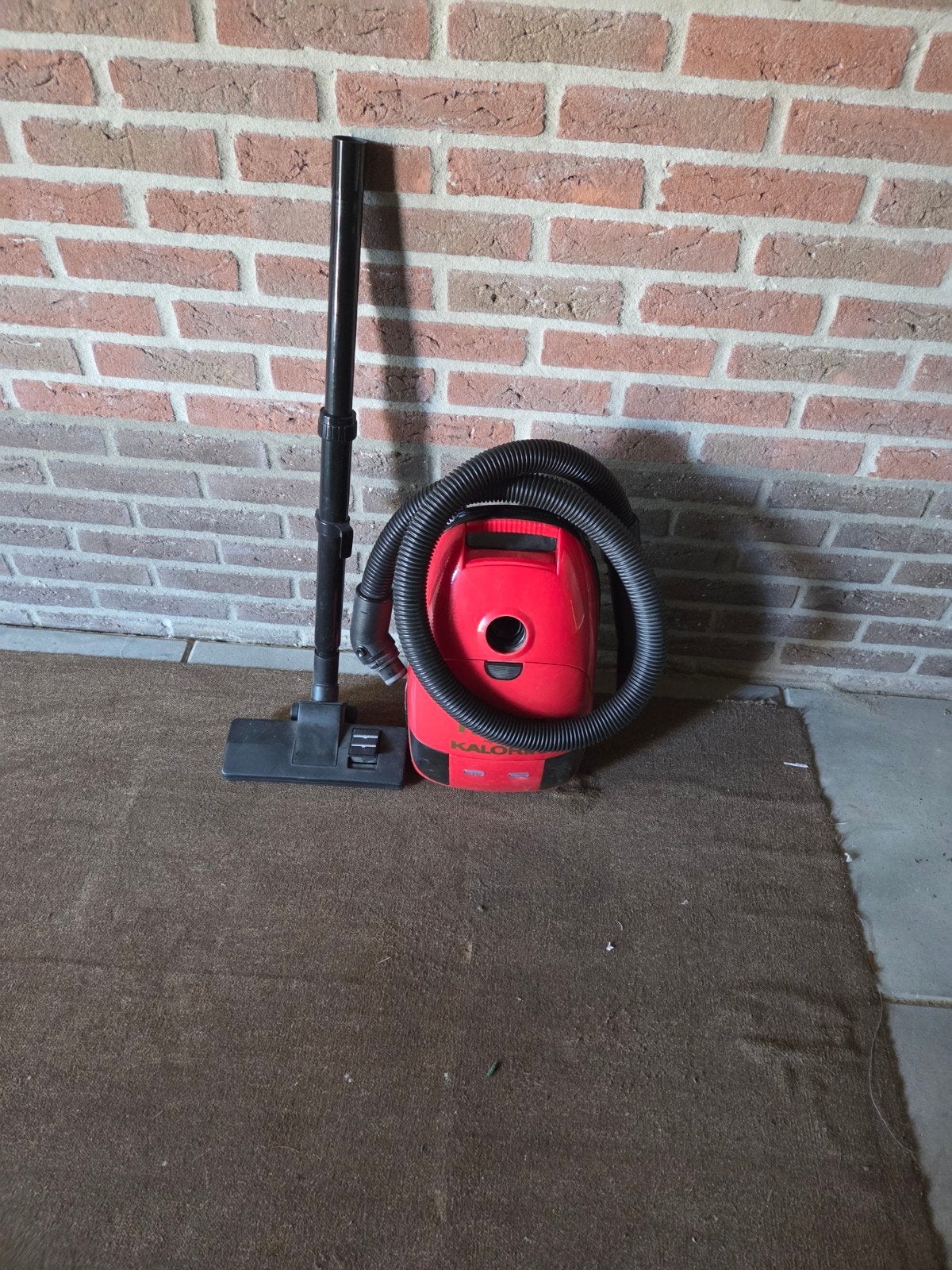 Kalor rode sledestofzuiger met stang en mondstuk, Overige merken, Gebruikt, Sledestofzuiger, Ophalen