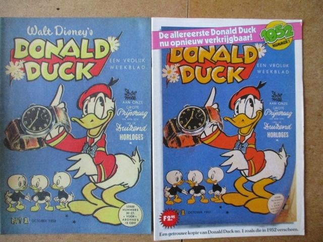 adv8455 herdruk donald duck 1-1952, Eén stripboek, Ophalen, Gelezen