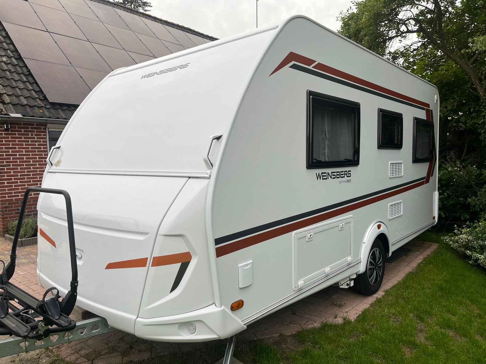 Weinsberg CaraOne 450FU, Nieuwstaat,mover,luifel,fietsdrager, Rondzit, Frans bed, Luifel, Particulier