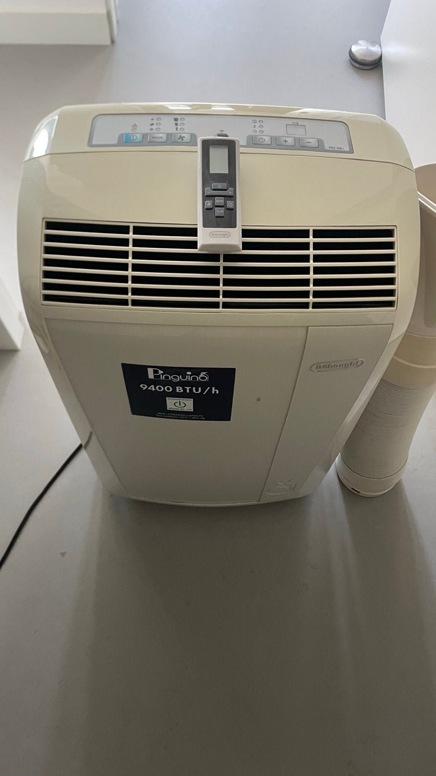 De'Longhi Pinguino Mobiele Airco PAC N81 - 9400 BTU/h, Ophalen, Gebruikt, 3 snelheden of meer, Koelen en Ontvochtigen