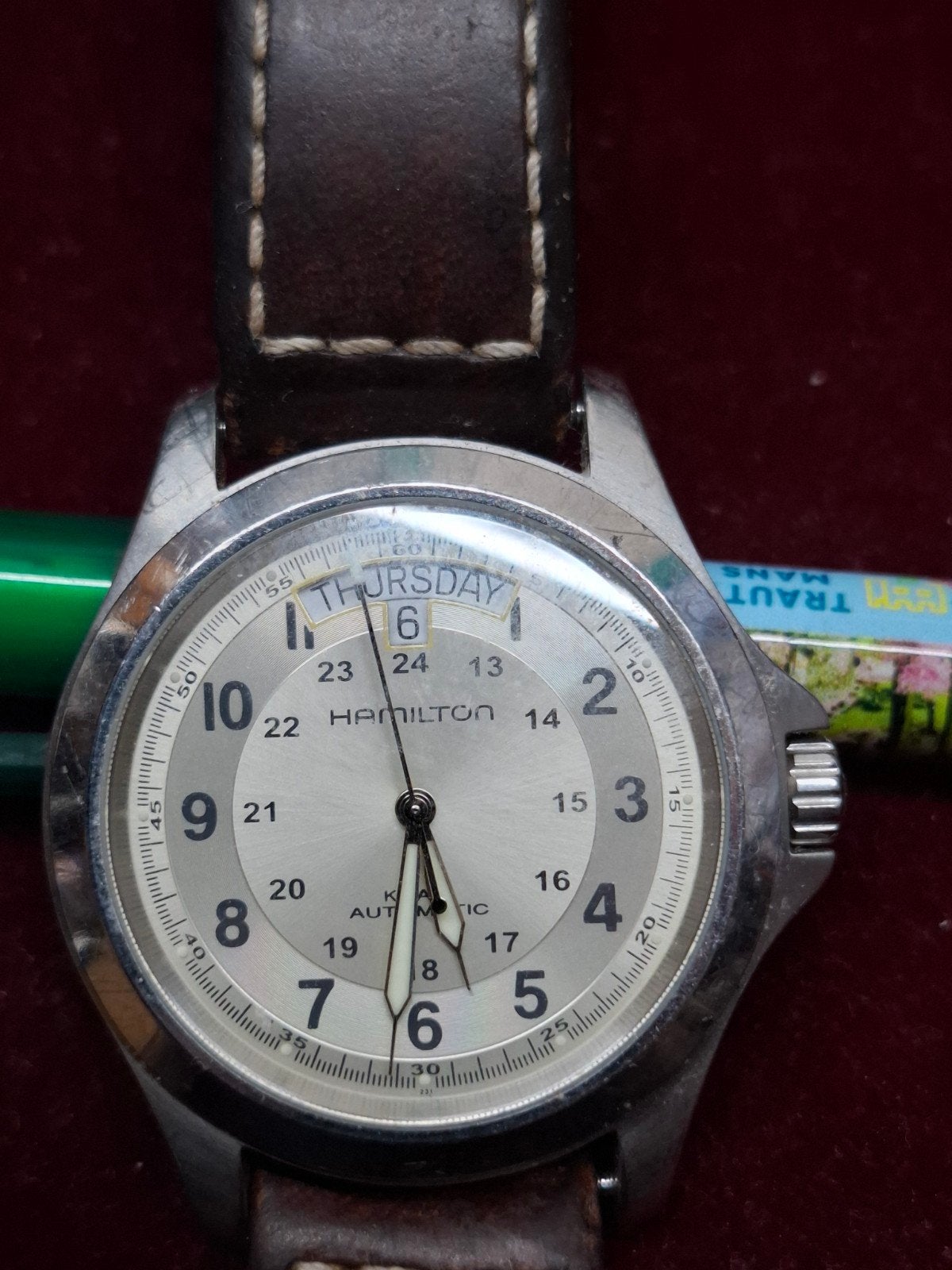 Hamilton Khaki Field Automatic Horloge H644550, Antiek en Kunst, Antiek | Klokken, Ophalen of Verzenden