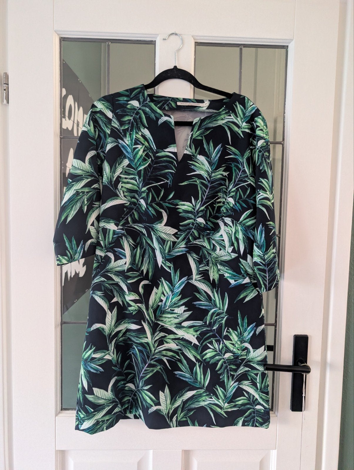 Nathalie Vleeschouwer jurk met bladprint, Kleding | Dames, Jurken, Nathalie Vleeschouwer, Meerkleurig, Ophalen of Verzenden, Zo goed als nieuw