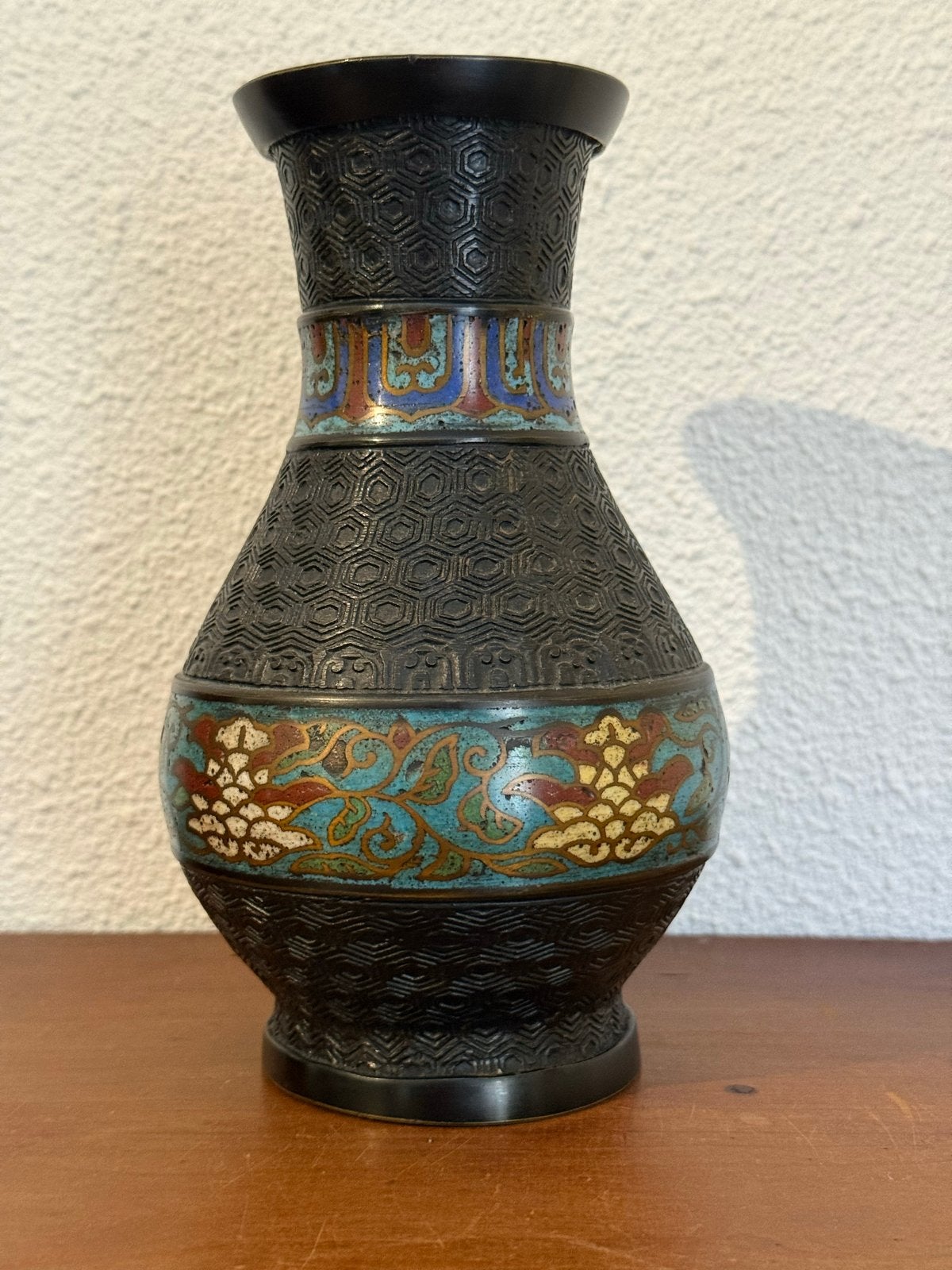 Antieke Cloisonné Vaas - Aziatisch Decor, Ophalen of Verzenden