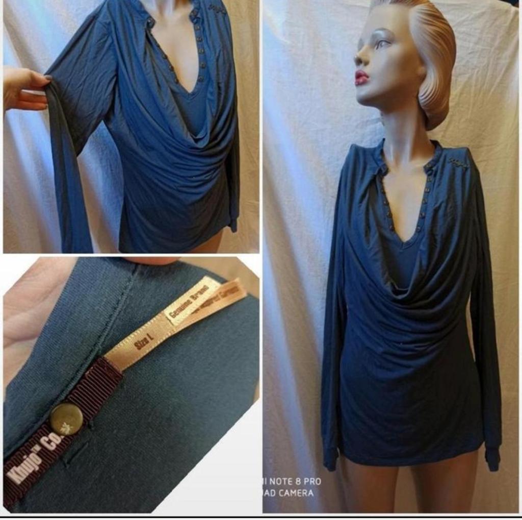 Blauwe top, Kleding | Dames, Tops, Blauw, Maat 42/44 (L), Ophalen of Verzenden, Zo goed als nieuw