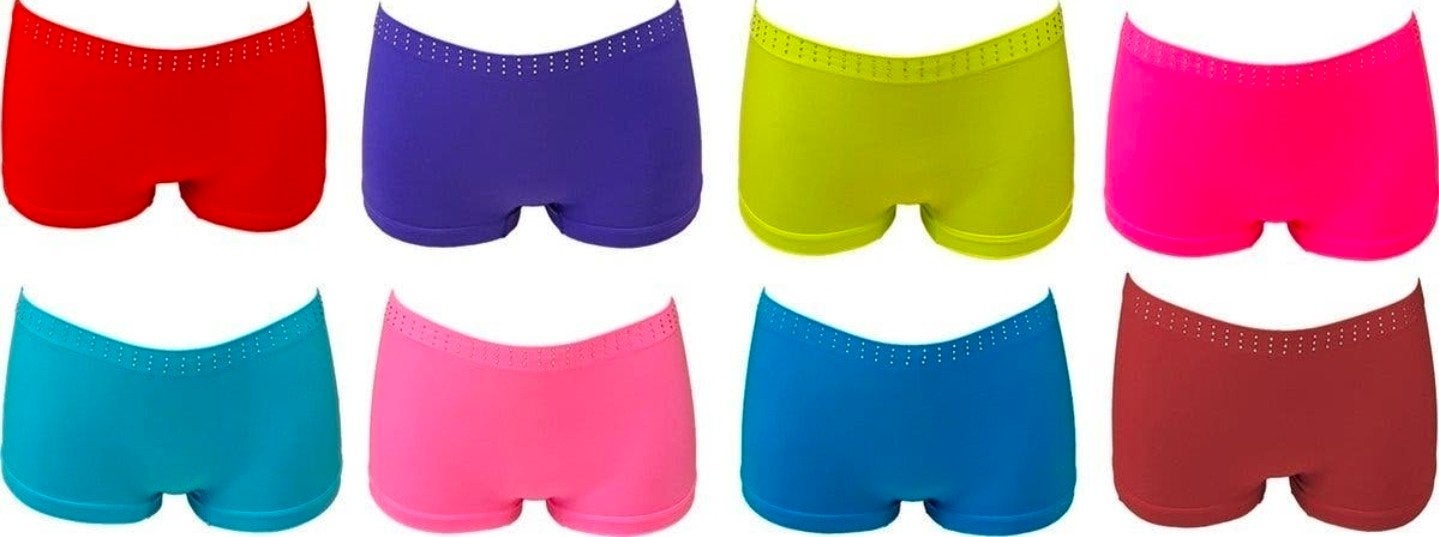 partij damesboxershorts met steentjes 24 stuks € 19,20