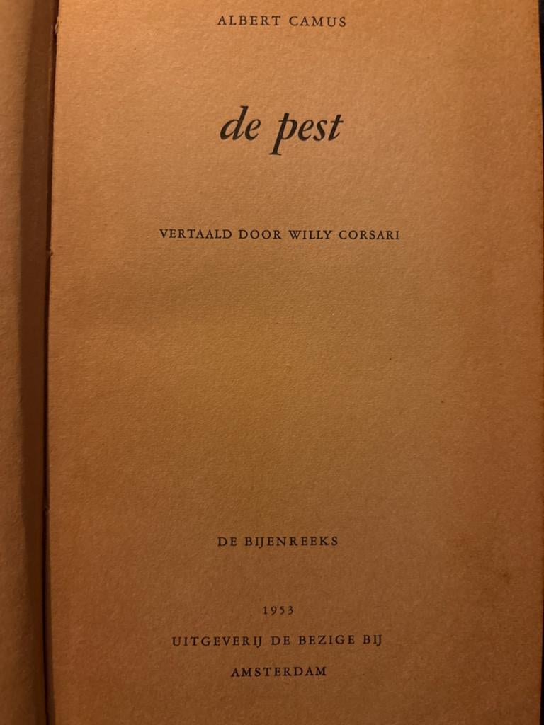 De Pest - Albert Camus (1953) - Goede staat, Boeken, Ophalen of Verzenden, Gelezen, Nederland