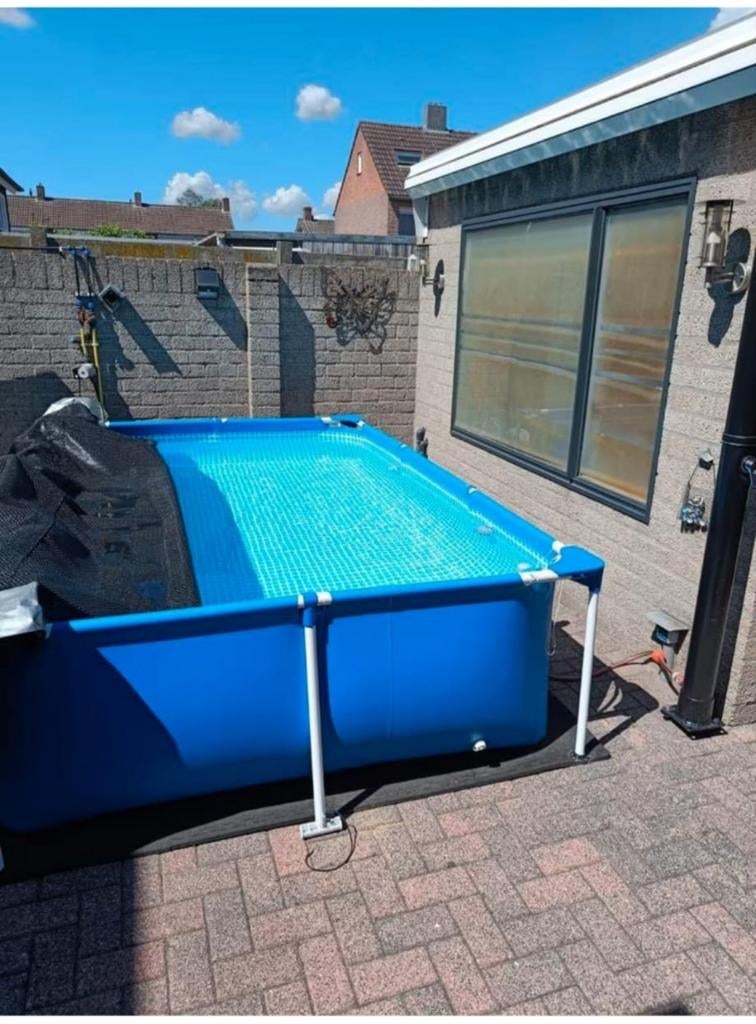 BESTWAY Zwembad Compleet alles op en aan, Tuin en Terras, Ophalen, Opzetzwembad, Rechthoekig, Minder dan 80 cm