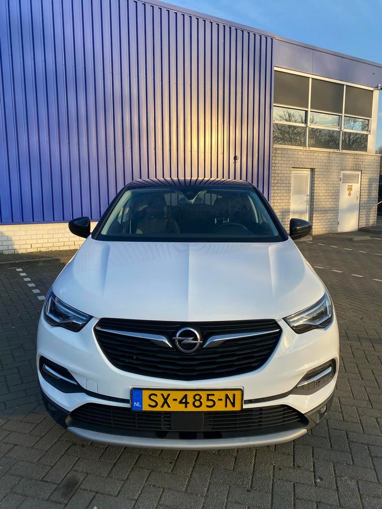 Opel Grandland X 1.2 Turbo 130pk S&S Aut 2018 Wit, 1199 cc, Leder en Stof, Wit, Origineel Nederlands