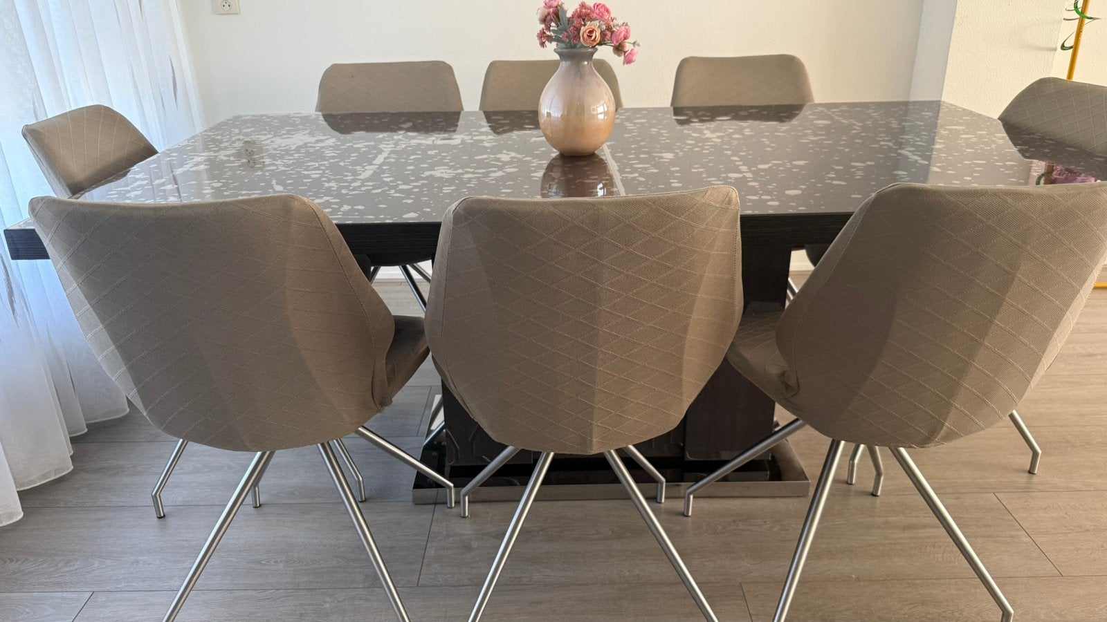 Gratis ophalen 8x eetstoelen, Ophalen, Gebruikt, Overige kleuren, Vijf, Zes of meer stoelen