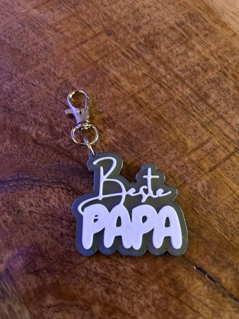 Sleutelhanger 'Beste Papa' - Perfect Vaderdag Cadeau, Verzamelen, Sleutelhangers, Nieuw, Overige typen, Ophalen of Verzenden