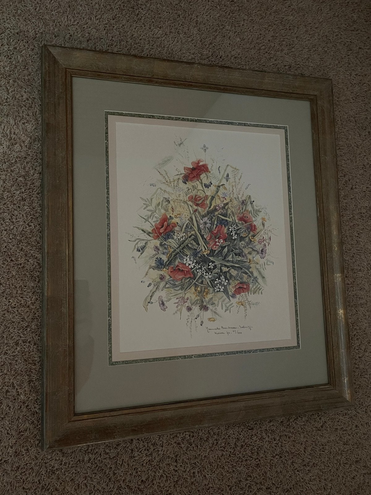 Schilderij Janneke Brinkman Salentijn - Bloemen, Antiek en Kunst, Kunst | Schilderijen | Klassiek, Gedateerd, Realistisch, Print