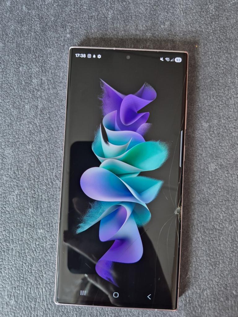 Samsung Galaxy S23 Ultra 512GB Lavender - barst in scherm, Ophalen, Gebruikt, Paars, Touchscreen