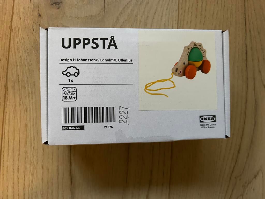 Uppsta Egel Trekspeelgoed NIEUW, Kinderen en Baby's, Speelgoed | Houten speelgoed, Ophalen of Verzenden, Nieuw, Duw- of Trekspeelgoed
