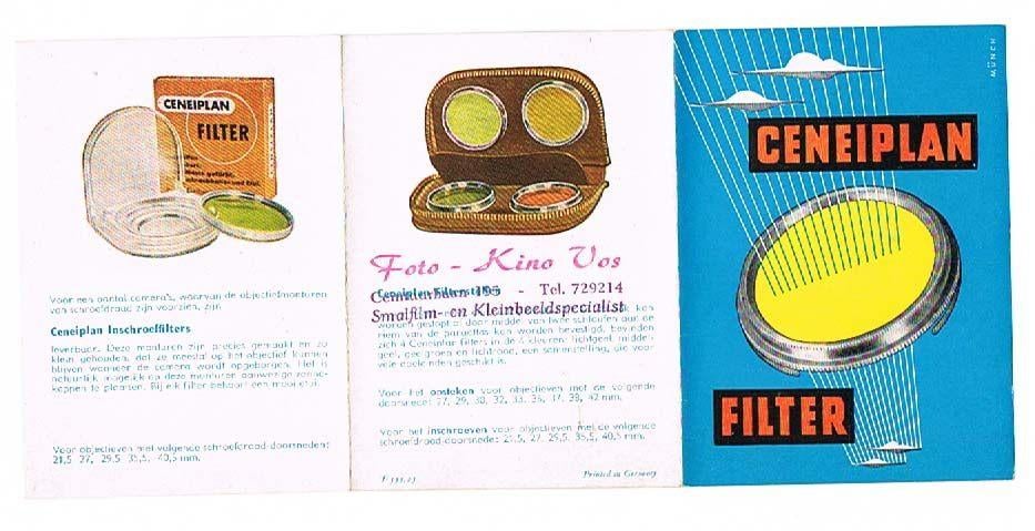 Ceneiplan Filter - foldertje, Ophalen of Verzenden