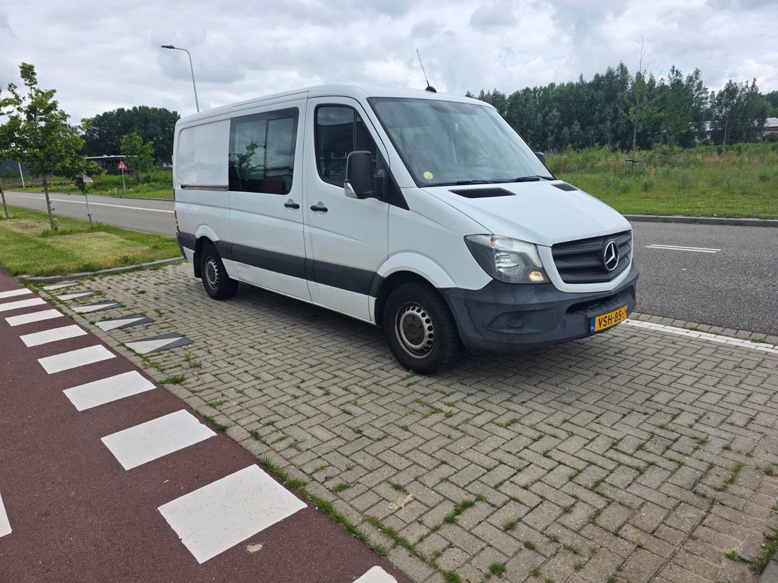 Mercedes-Benz Sprinter 2.1 CDI 120KW Multicab 2016 Wit, Auto's, Euro 5, Achterwielaandrijving, 4 cilinders, Mercedes-Benz
