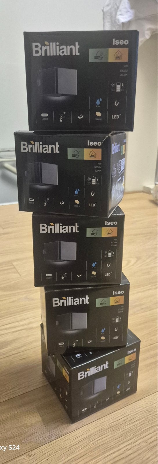 Brilliant Iseo LED Wandlamp met Bewegingssensor (Nieuw), Led-lamp, Nieuw, Ophalen of Verzenden, Met bewegingssensor