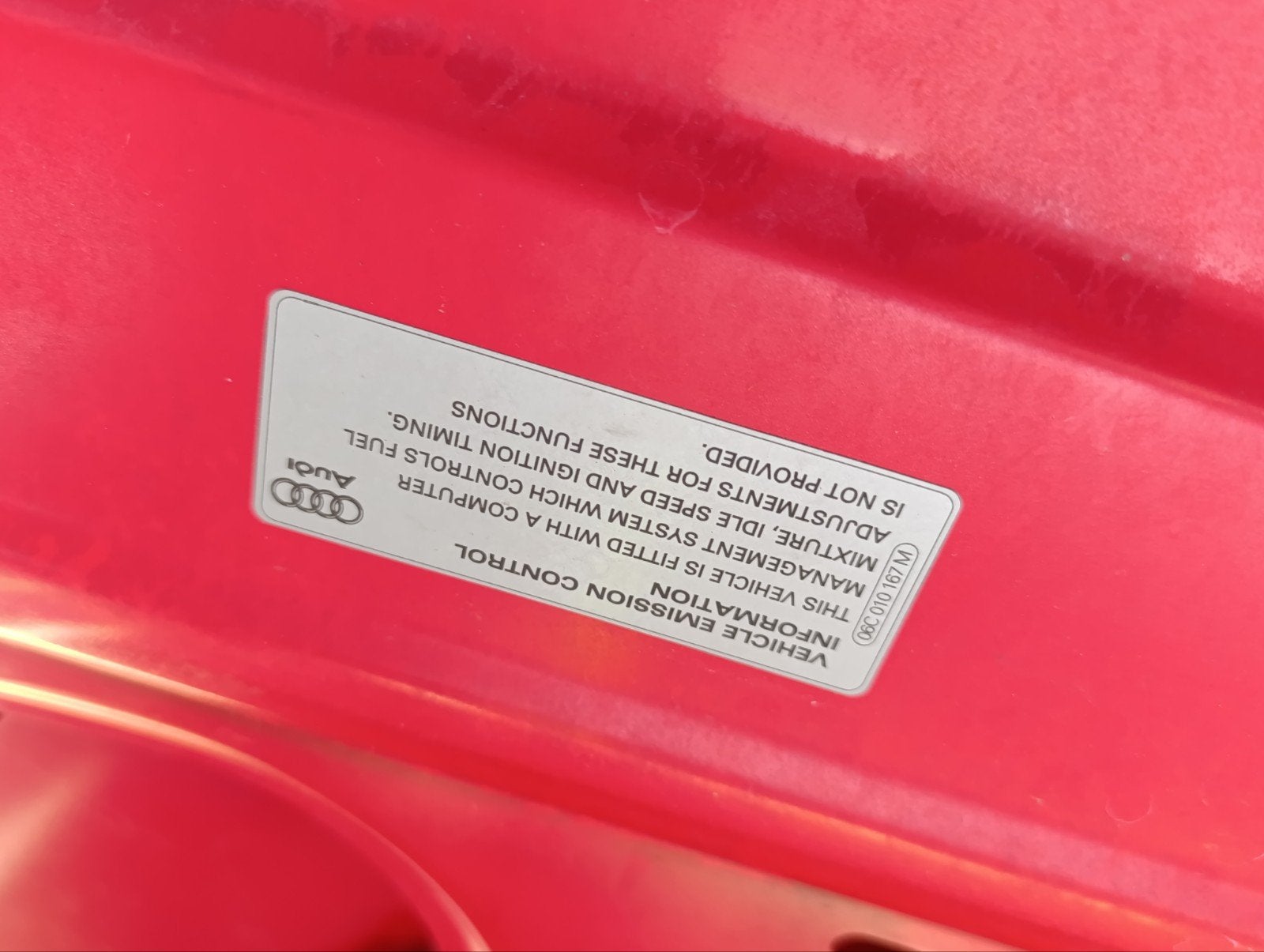 Originele Motorkap Audi A4 B7 - Rood, Ophalen