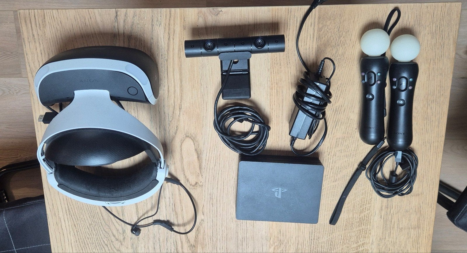 PS4 VR Bril met Camera en Move Controllers, Spelcomputers en Games, Virtual Reality, Ophalen, Gebruikt, VR-bril, Sony PlayStation