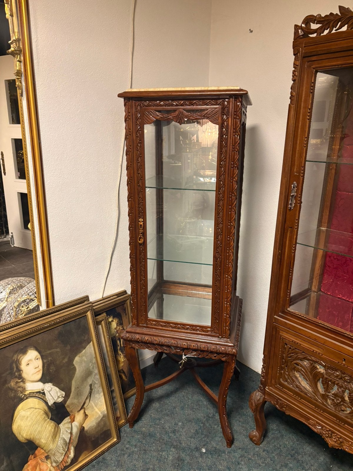 Vitrine barok 13 modellen, Zo goed als nieuw, Minder dan 100 cm, 25 tot 50 cm, 50 tot 100 cm