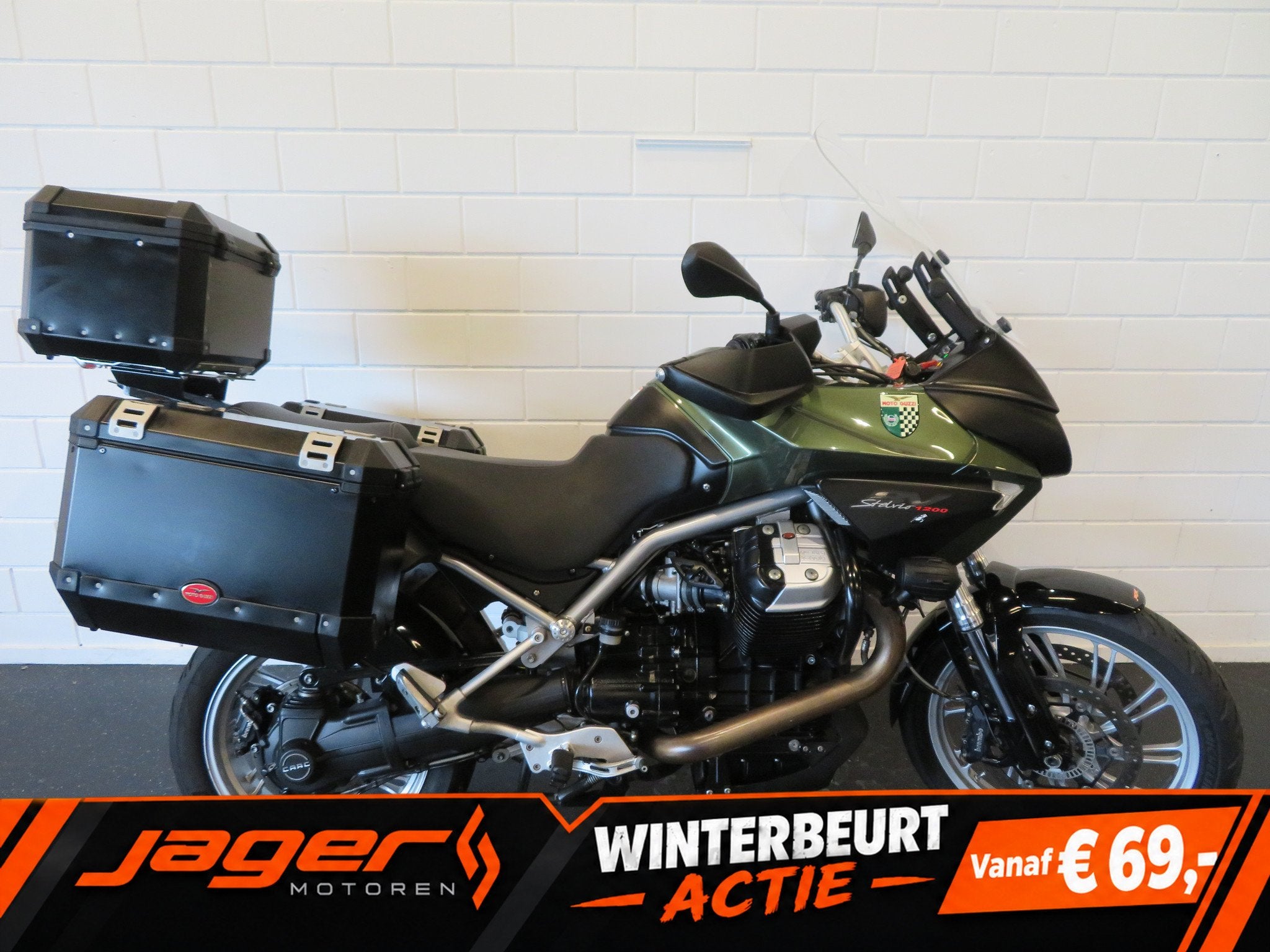 Moto Guzzi STELVIO 1200 8V ABS KOFFERS (bj 2012), Toermotor, Gebruikt, Bedrijf