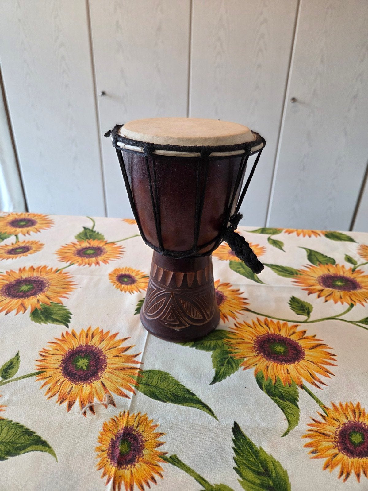 Kleine Djembe Trommel - 25 cm hoog, 16 cm breed, Ophalen of Verzenden, Zo goed als nieuw, Trommel