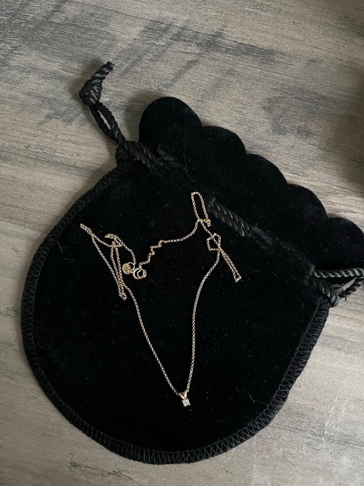 14 karaats gouden ketting met diamant - Siebel Juweliers, Ophalen of Verzenden, Zo goed als nieuw, Goud, Met edelsteen