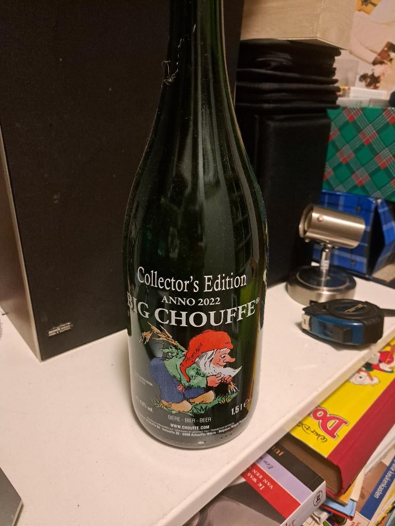La Chouffe 1.5 liter fles LEEG (Z237-195), Ophalen of Verzenden, Gebruikt, Flesje(s), Overige merken