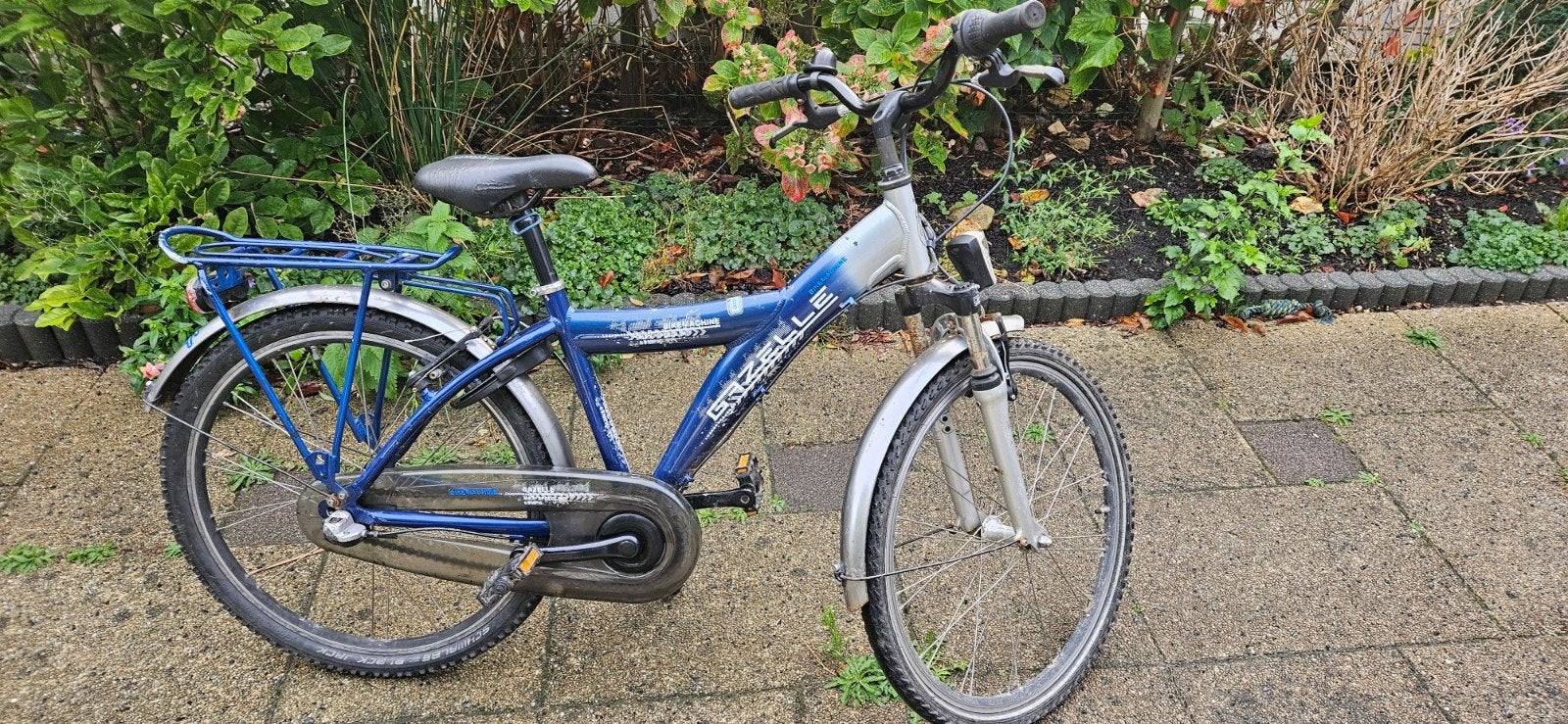 Gazelle jongens fiets - Gebruikt, blauw, Fietsen en Brommers, Ophalen, Gebruikt, Velgrem, Versnellingen