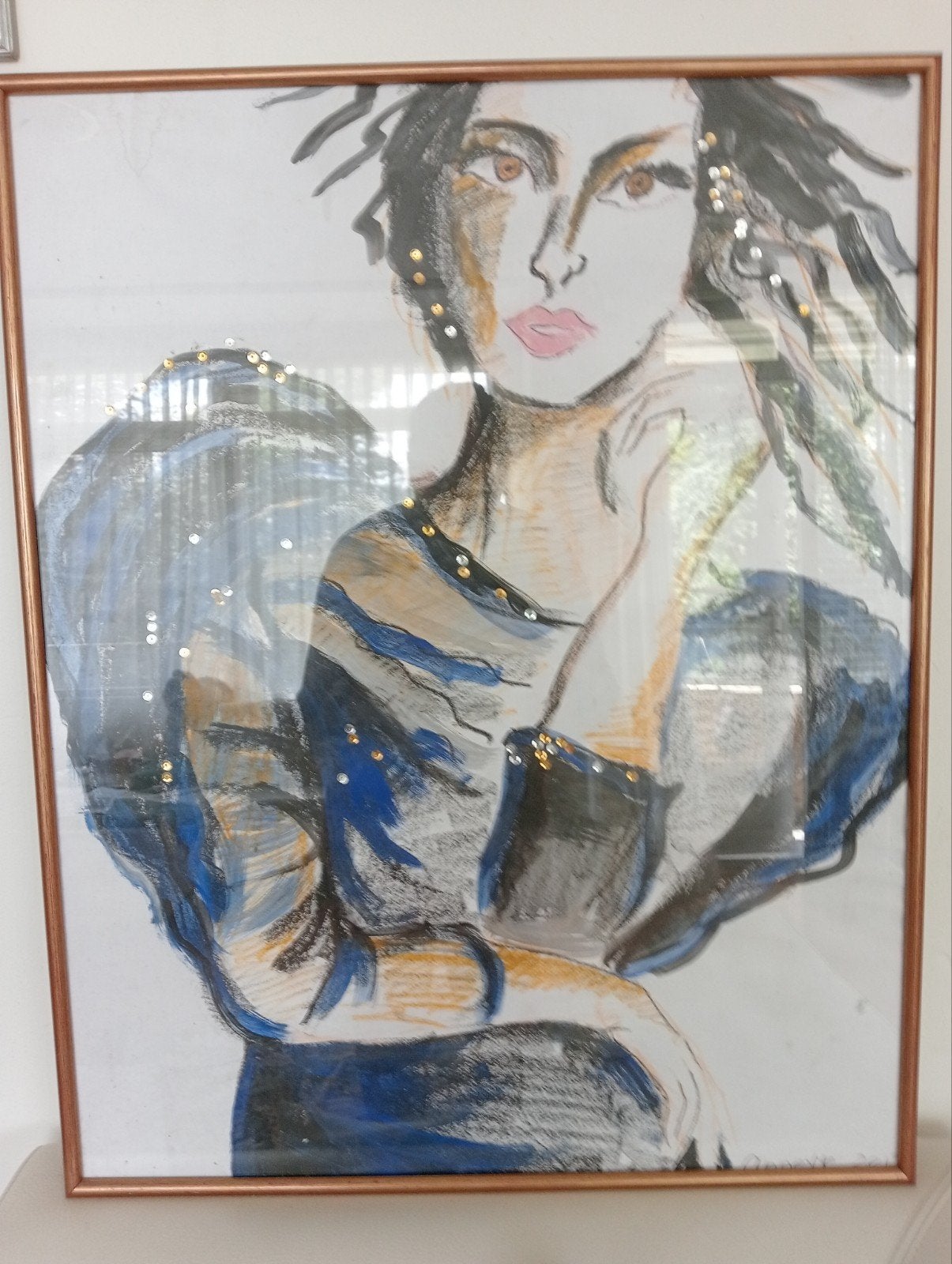 Schilderij Foxy Lady, Ophalen of Verzenden