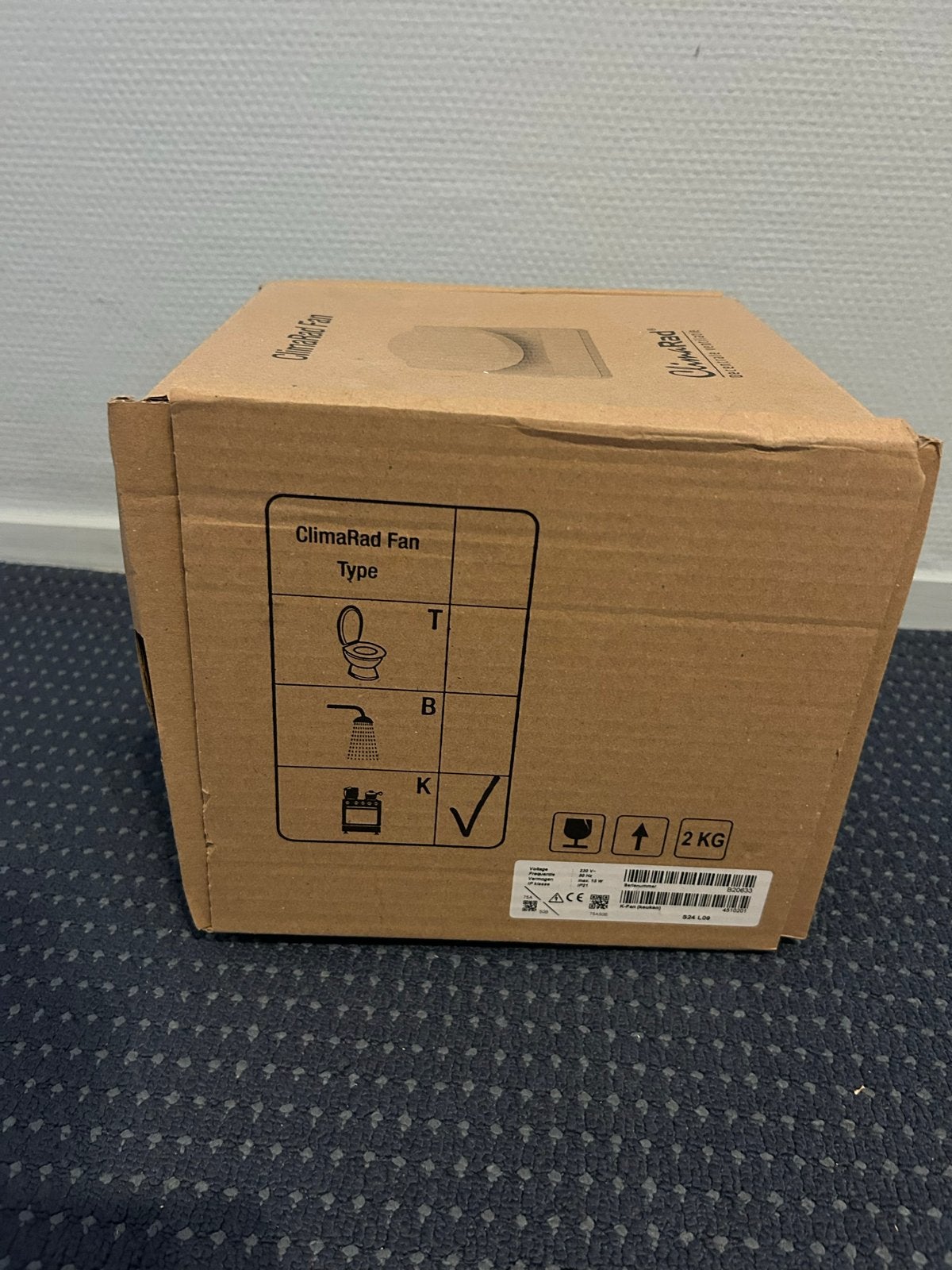 ClimaRad Ventilator - Nieuw in doos, Ophalen, Nieuw, Ventilator