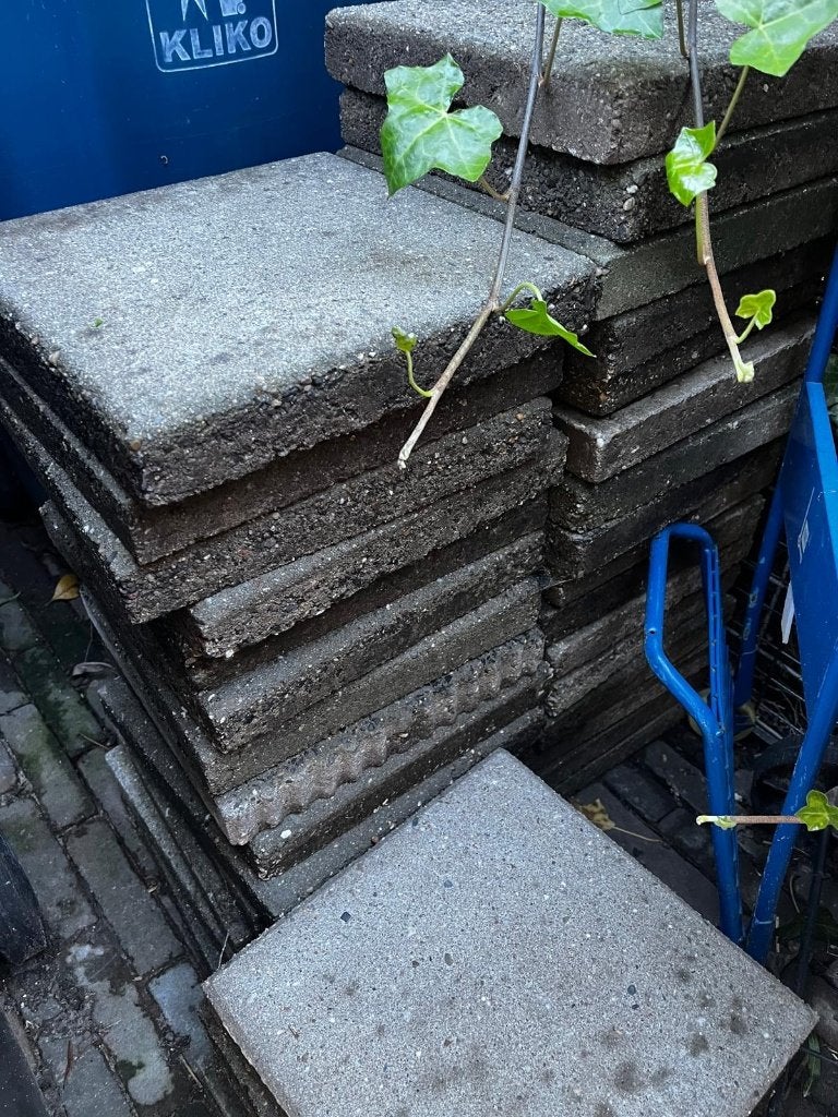 stoeptegels, Tuin en Terras, Ophalen, Gebruikt, Beton, Overige typen