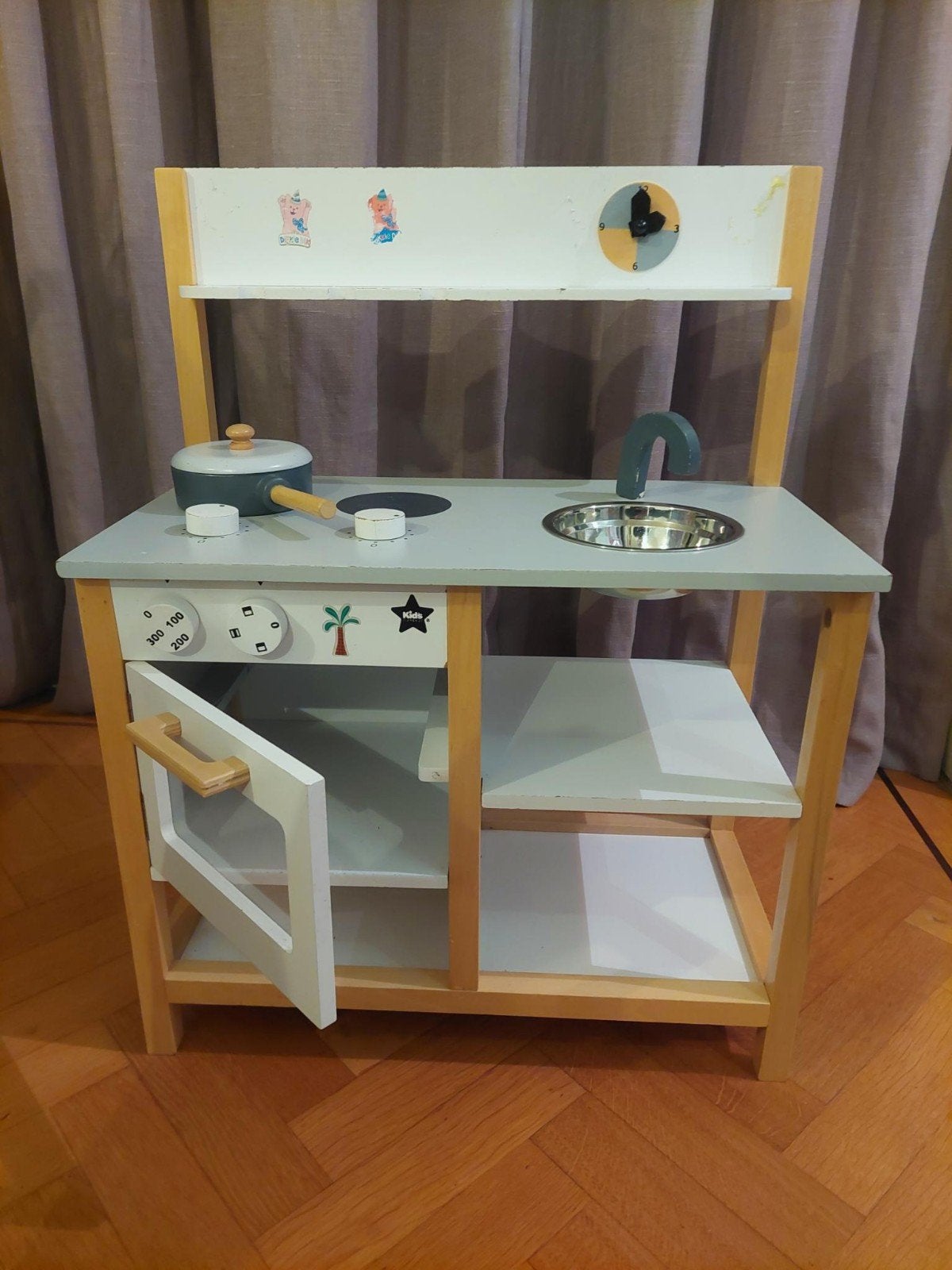 Houten kinderkeuken met accessoires, Ophalen, Gebruikt, Hout, Speelkeuken