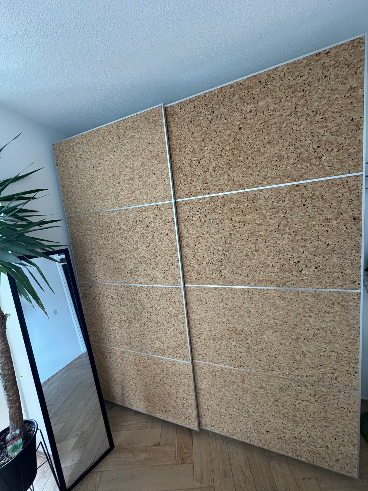 Ikea PAX kledingkast met kurken schuifdeur (200x60x236cm), Huis en Inrichting, Kasten | Kledingkasten, Ophalen, Overige materialen