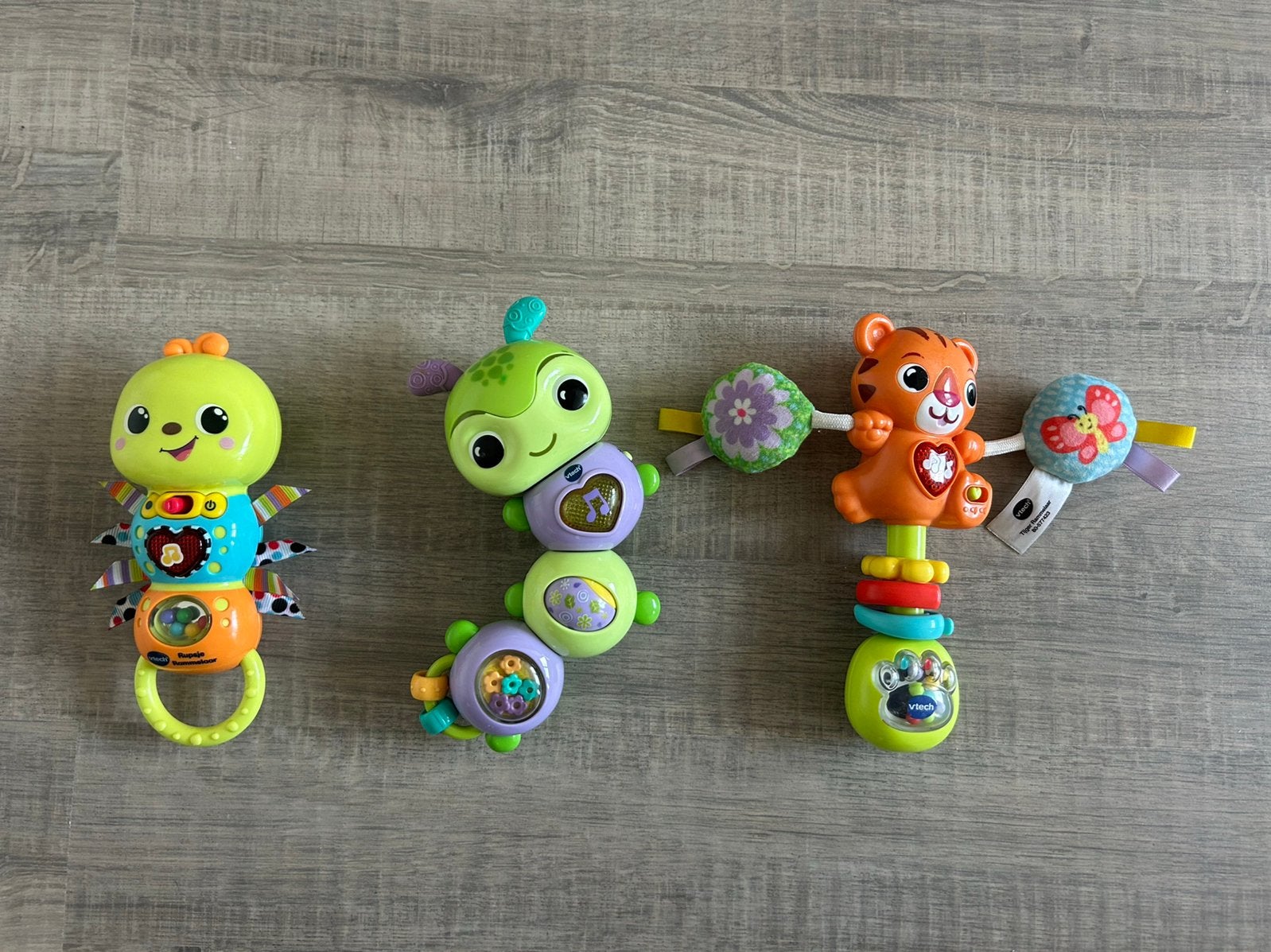 3 x VTech rammelaars muziek speelgoed (ZGAN!), Ophalen of Verzenden, Zo goed als nieuw, Overige typen