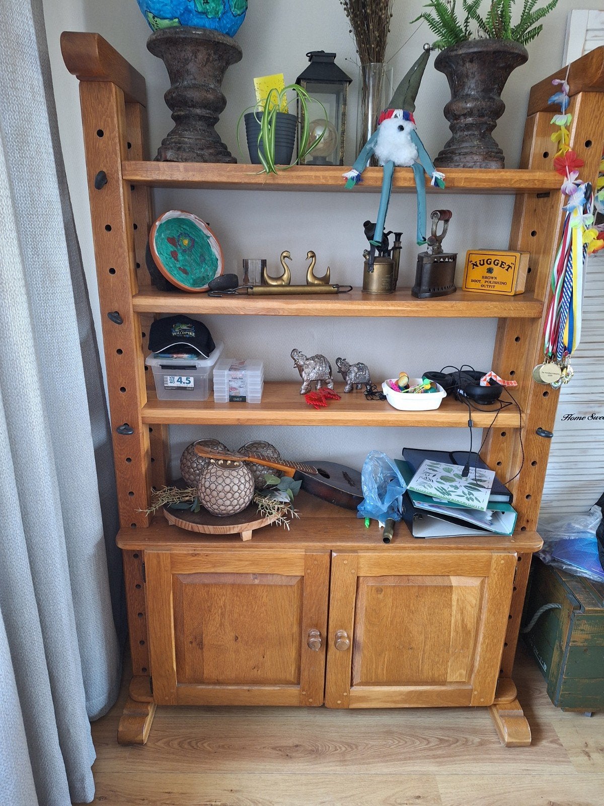 Eiken Kaas kast, Huis en Inrichting, Ophalen, 25 tot 50 cm