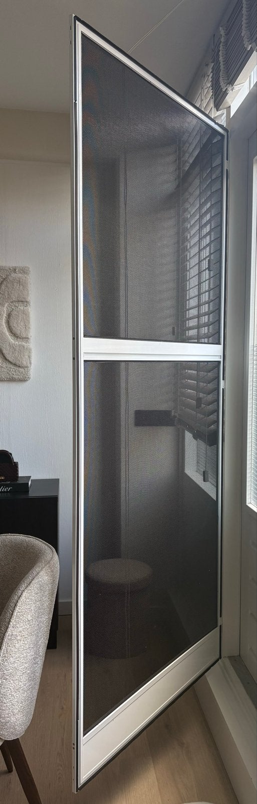 Hordeur met extra dik gaas en petscreen, Ophalen, Gebruikt, 80 tot 100 cm, Hordeur