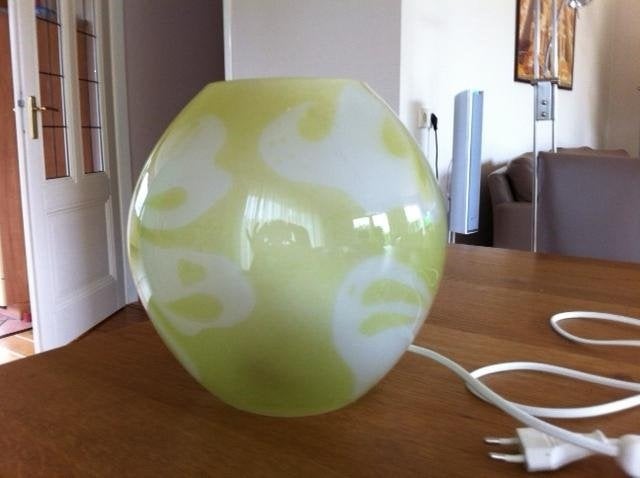Lamp, Ophalen of Verzenden, Gebruikt, Glas, Minder dan 100 cm