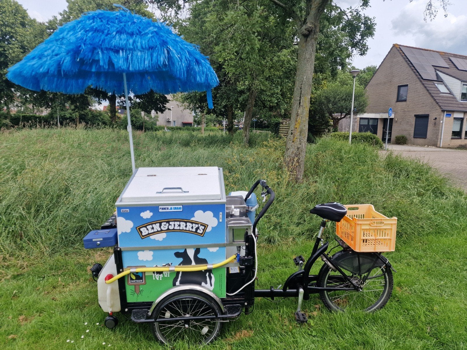 IJskar ijscokar ijsfiets, Ophalen