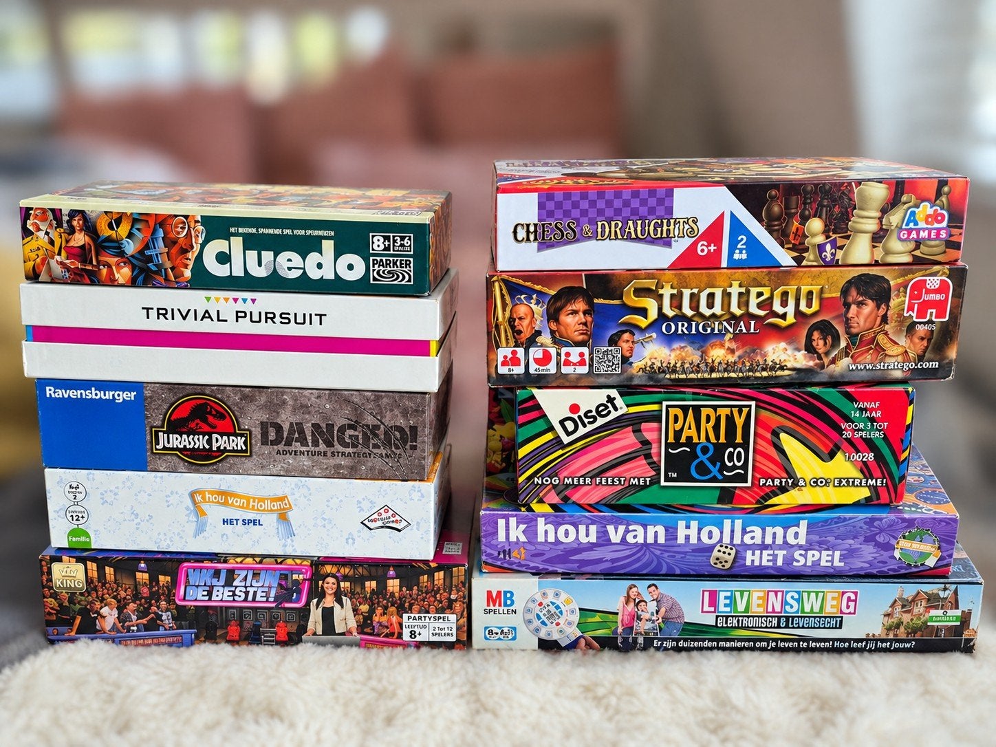 Diverse Bordspellen:Trivial Pursuit, Stratego en meer, Een of twee spelers, Ophalen of Verzenden, Gebruikt