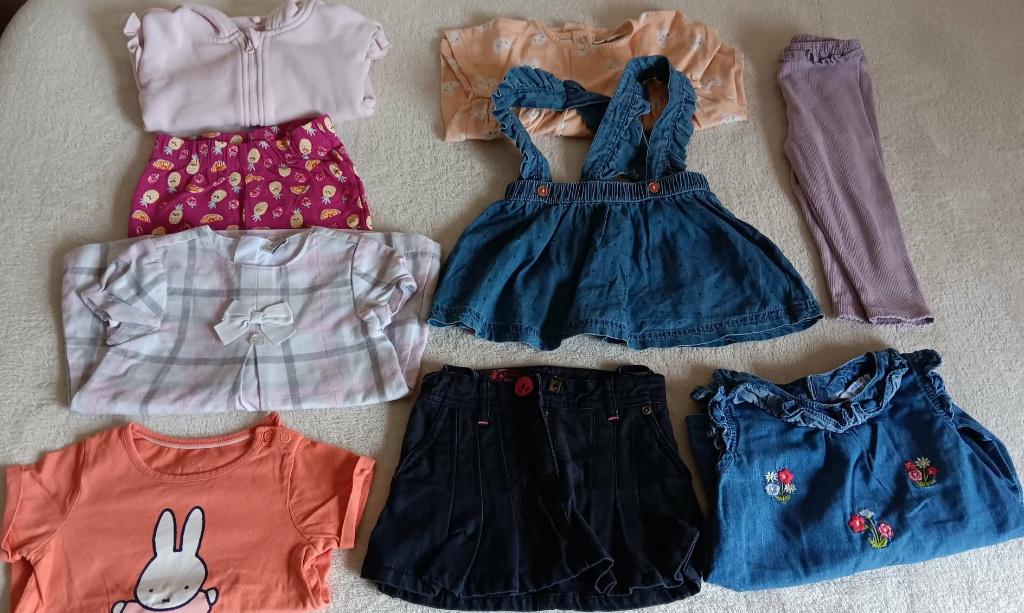 Pakket kledij meisje  Maat 80  (9 stuks), Kinderen en Baby's, Babykleding | Maat 80, Ophalen, Gebruikt, Meisje