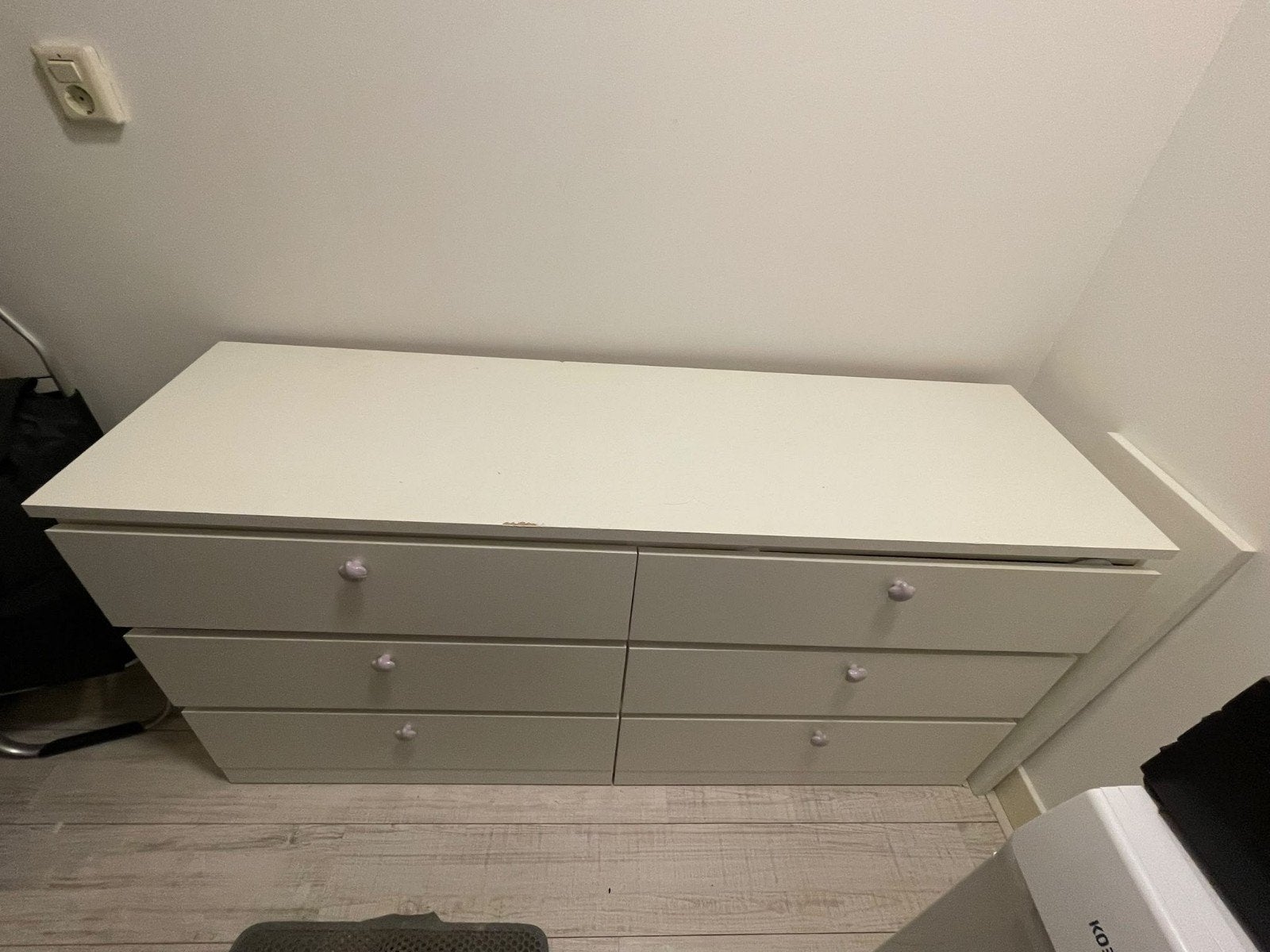 ikea malm 6 drawers with shell handles, Ophalen, Gebruikt, 50 tot 100 cm, Minder dan 100 cm