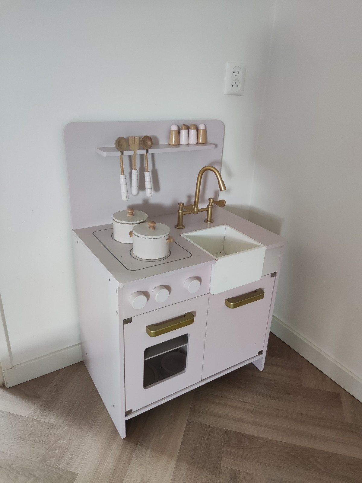 petite amelie keuken, Kinderen en Baby's, Speelgoed | Speelkeukens, Ophalen, Gebruikt, Hout, Speelkeuken
