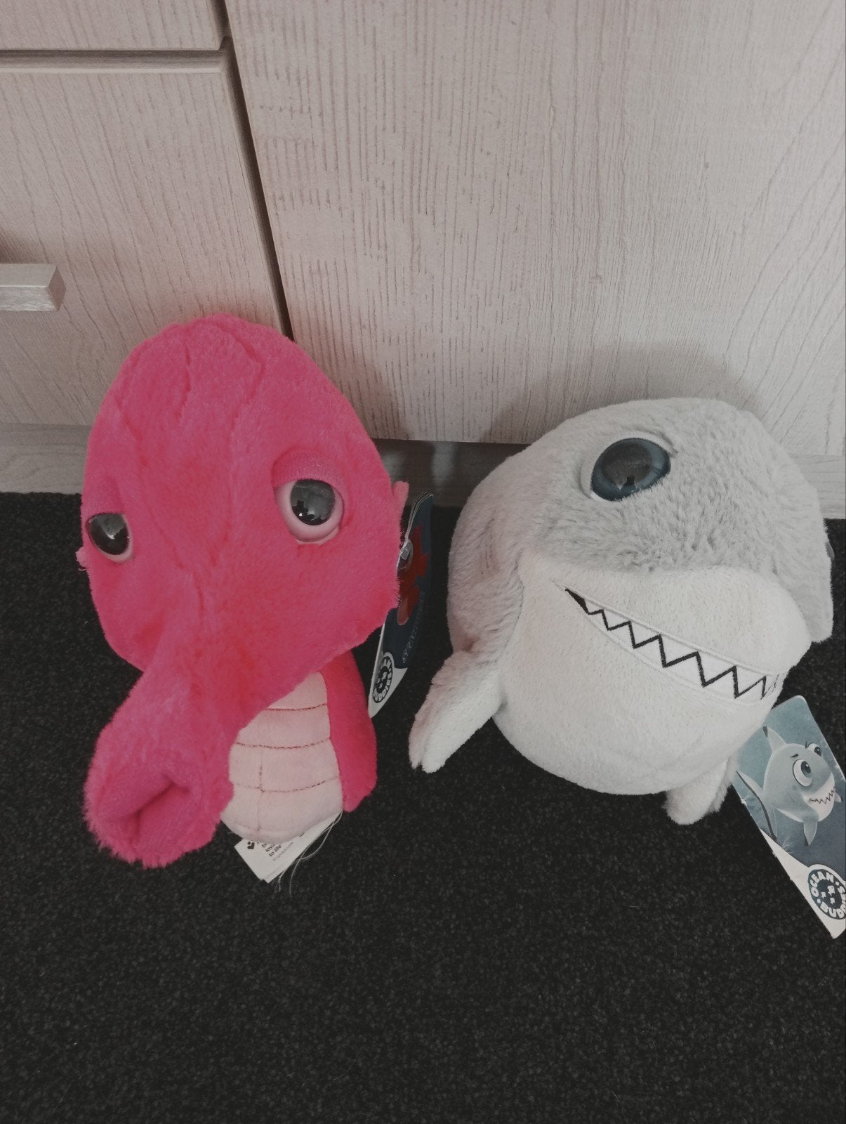 Ocean Buddies Pluche Knuffels: Haai & Zeepaardje nieuw!!, Overige supermarkten, Ophalen of Verzenden