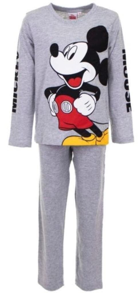 Mickey Mouse Pyjama - Grijs - Maat 128 - Disney - Katoen, Nacht- of Onderkleding, Nieuw, Ophalen of Verzenden, Mickey Mouse