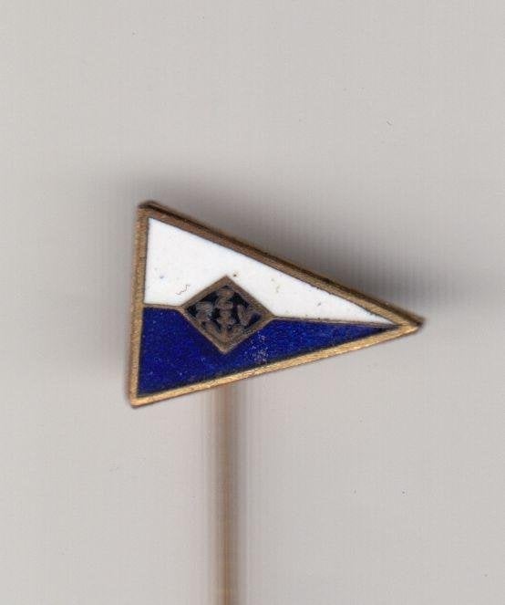 Scheepvaart Vlag ZZV Blauw wit speldje, Gebruikt, Niet vindbaar, Niet vindbaar, Speldje of Pin
