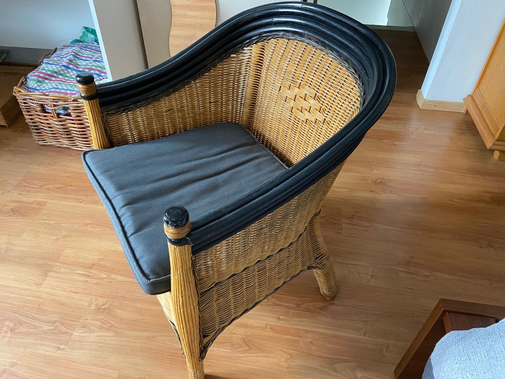 Rieten Stoel, Huis en Inrichting, Ophalen, Gebruikt, Overige kleuren, Riet of Rotan