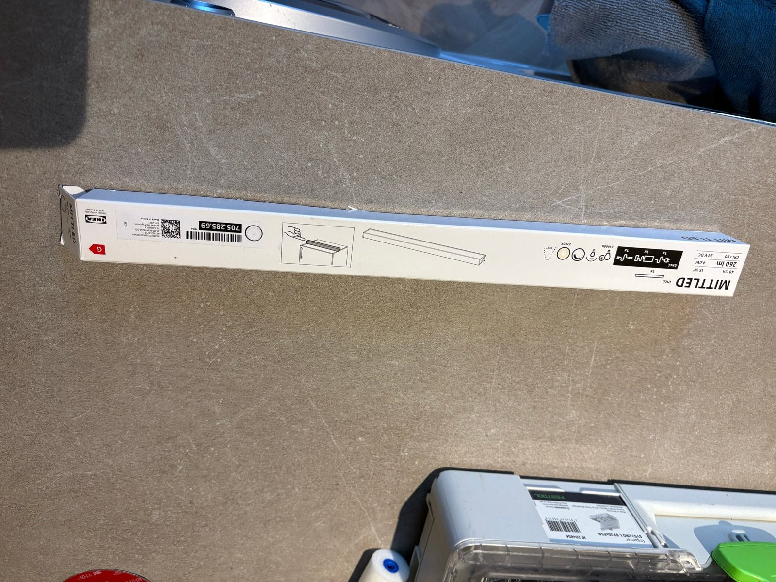 IKEA MITTLED LED-verlichting 40 cm - Nieuw en ongebruikt, Ophalen of Verzenden, Nieuw, IKEA, Led-lamp