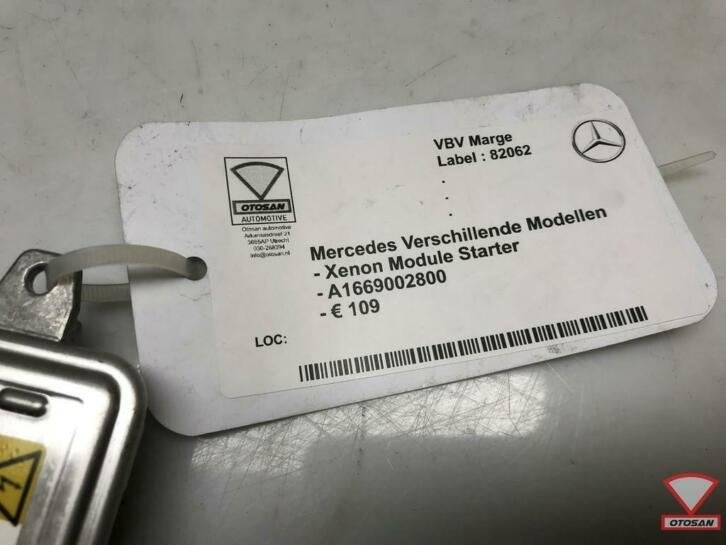 mercedes a b c e s cla xenon module starter a1669002800 501, Gebruikt, Mercedes-Benz AG, Mercedes-Benz, Ophalen of Verzenden