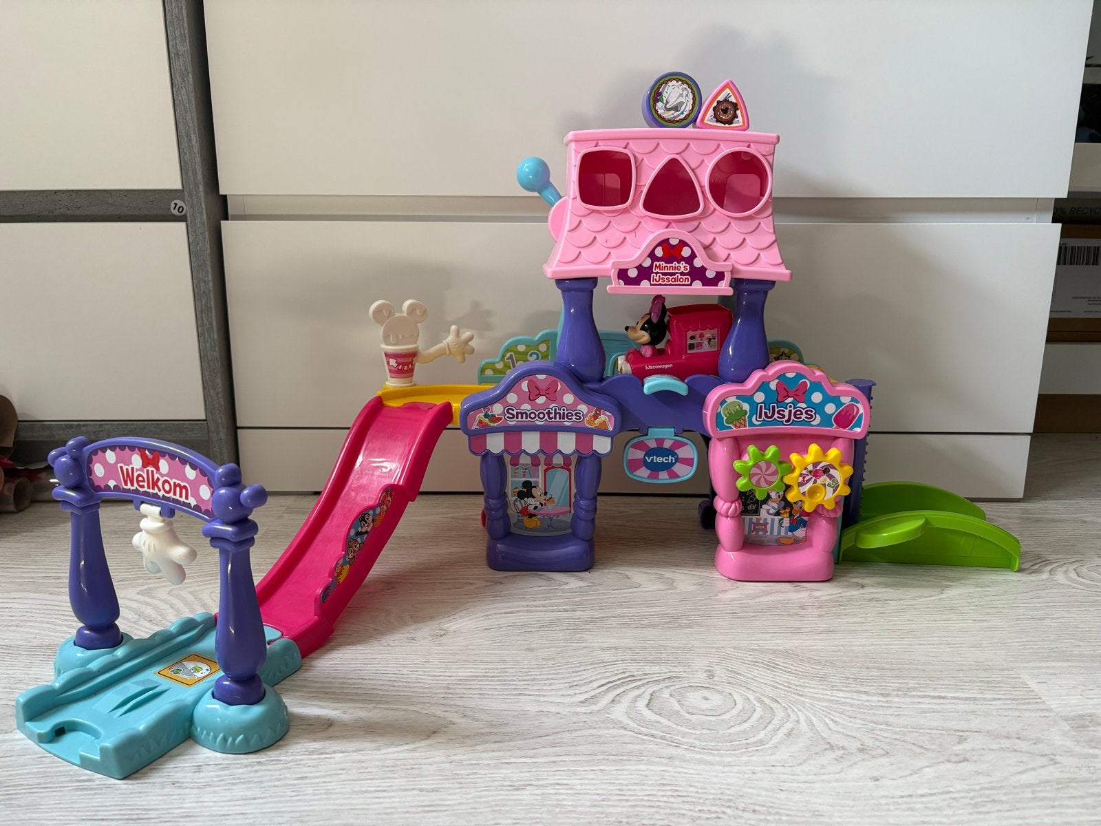 VTech Toet Toet Auto's Minnie's IJssalon Speelset, Ophalen of Verzenden, Gebruikt, Meisje